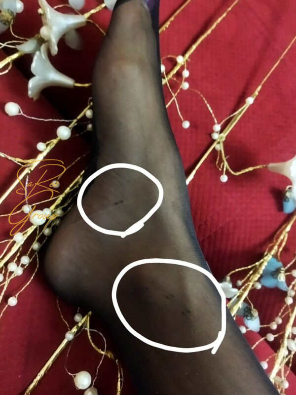 جوراب بلند شیشه ای بدون ژله